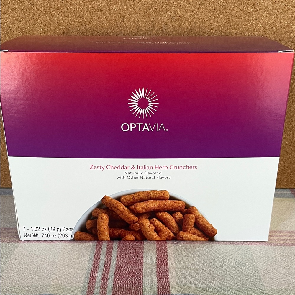 Optavia Zesty Cheddar & Italian Herb Crunchers